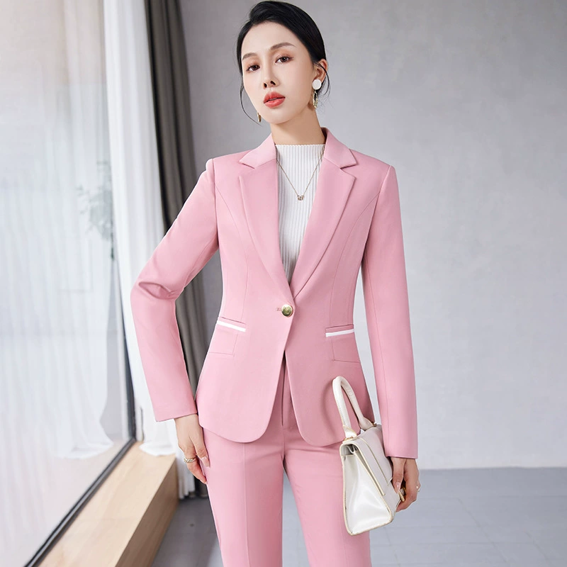 Set for work, fashionable classic suit jacket, 2023, Korean style, bright catchy style