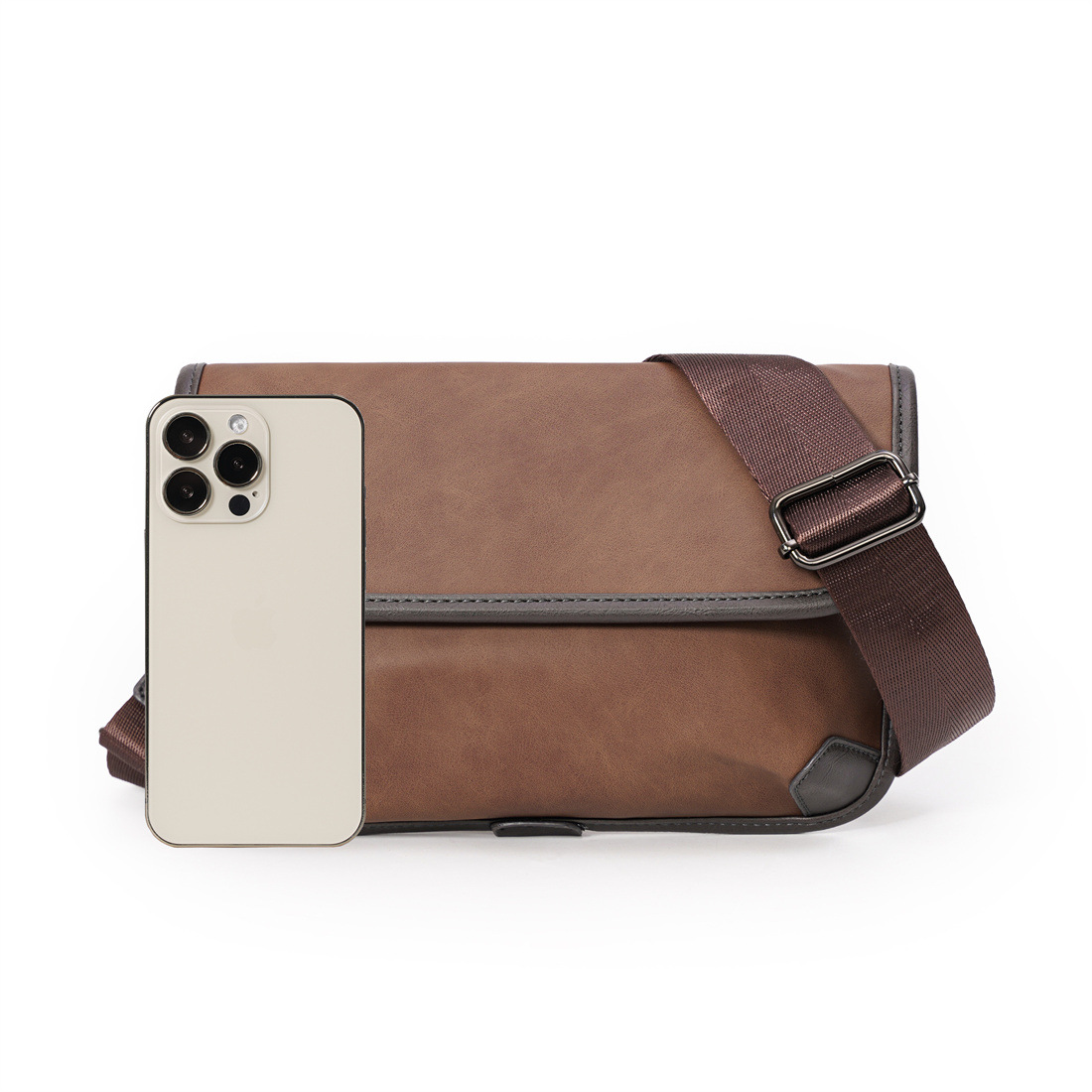 300g Weight Polyester Lining Material Weave Fashion Element Flip Cover Closure Type Sling Strap Strap Type Shoulder Bag Bags Type Casual, Daily, Shopping Occasion Pu Leather Material Plaid, Solid Color Pattern All Seasons Season Men's Gender Classic Style Style Square Shape Men's Plaid Solid Color Pu Leather Weave Flip Cover Shoulder Bag 14