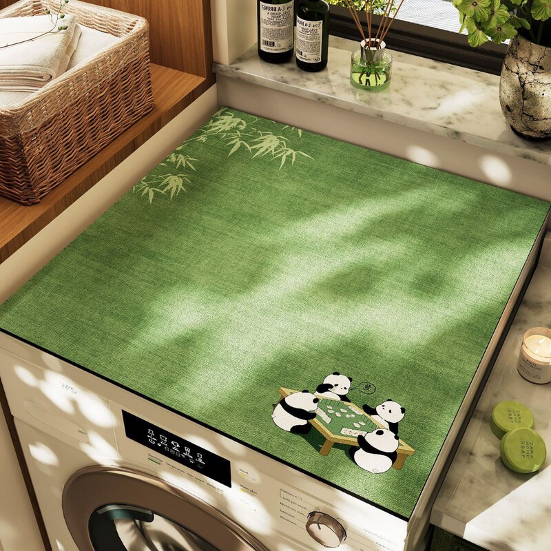 Fresh and Simple Drum Washing Machine Dust Cover for Home Use, Countertop Sun Protection Absorbent Pad, Diatomaceous Earth Absorbent Quick-Dry Protective Pad Fresh and Simple Drum Washing Machine Dust Cover for Home Use, Countertop Sun Protection Absorbent Pad, Diatomaceous Earth Absorbent Quick-Dry Protective Pad