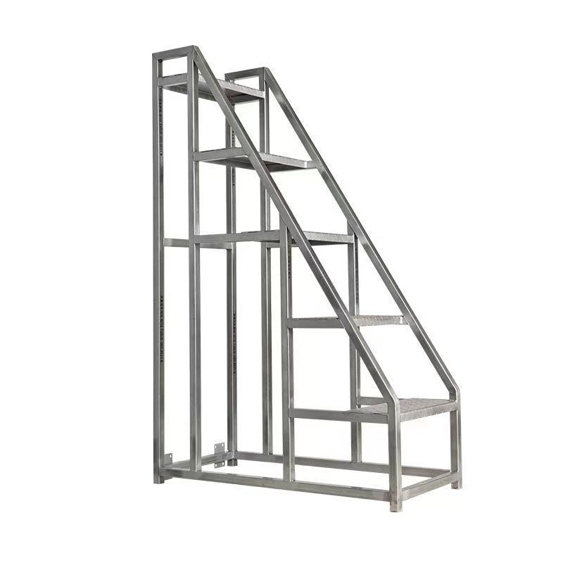 工业踏步梯移动平台登高梯加厚扶手梯楼梯家用简易踏步台阶梯凳