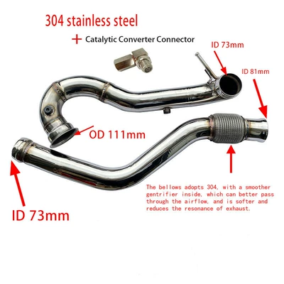 3inch Wrax Ss304 -Amg: Exhaust manifold