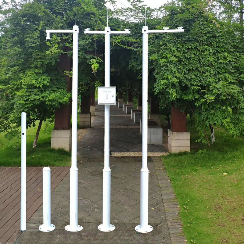 3.5米监控立杆4米5米6米小区道路学校喷塑镀锌不锈钢悬臂式监控杆