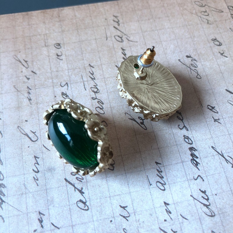 Wholesale Jewelry Retro Green Blue Gemstone Earrings Nihaojewelry display picture 13