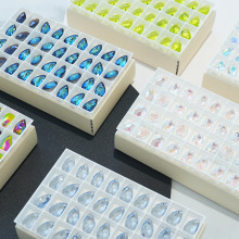 奥地利进口施华洛经典天使之泪6106水滴形有孔吊坠耳环配件水晶