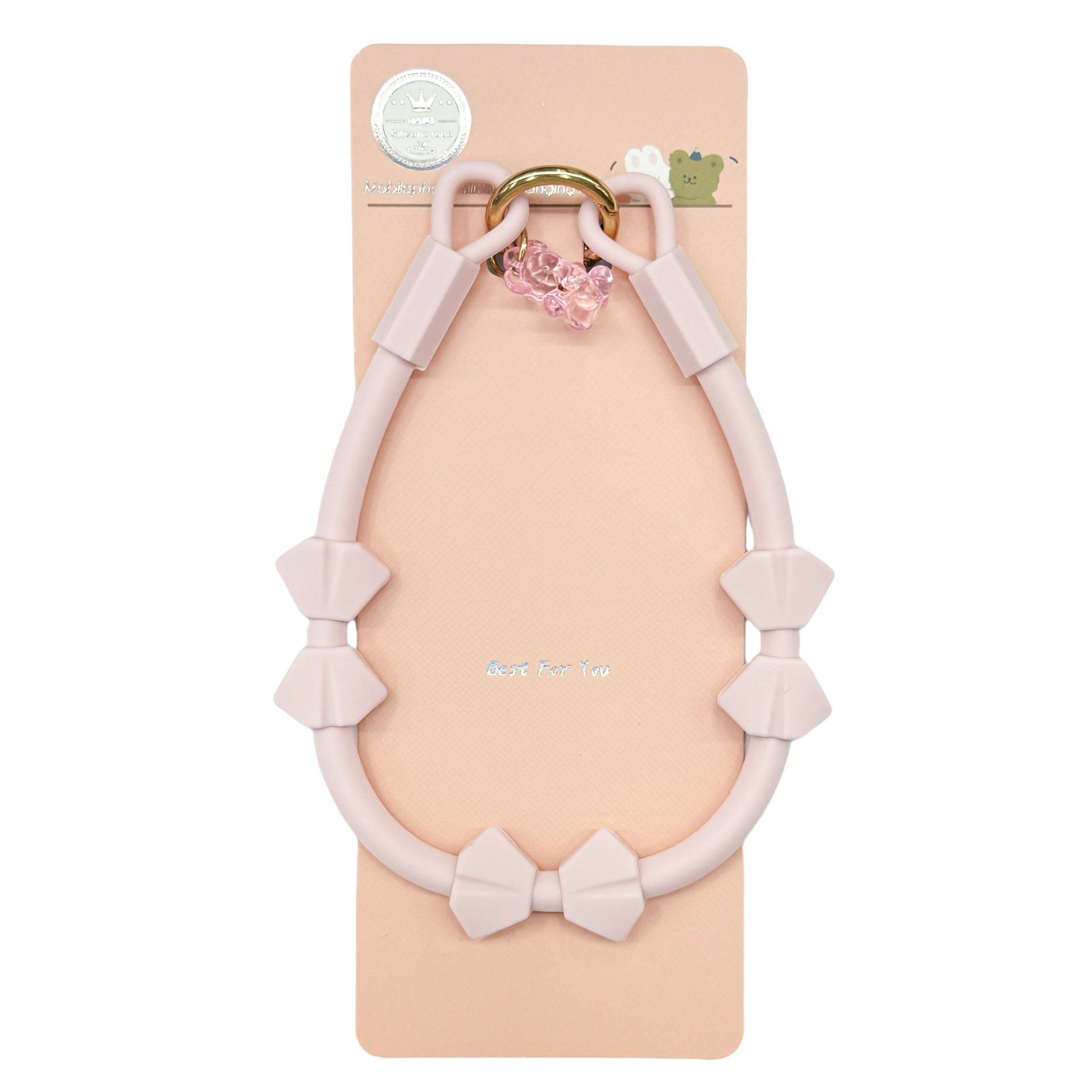 Boutique hecha a mano ins viento de alta calidad teléfono móvil colgante arco pulsera de silicona de moda teléfono móvil colgante / corto colgante