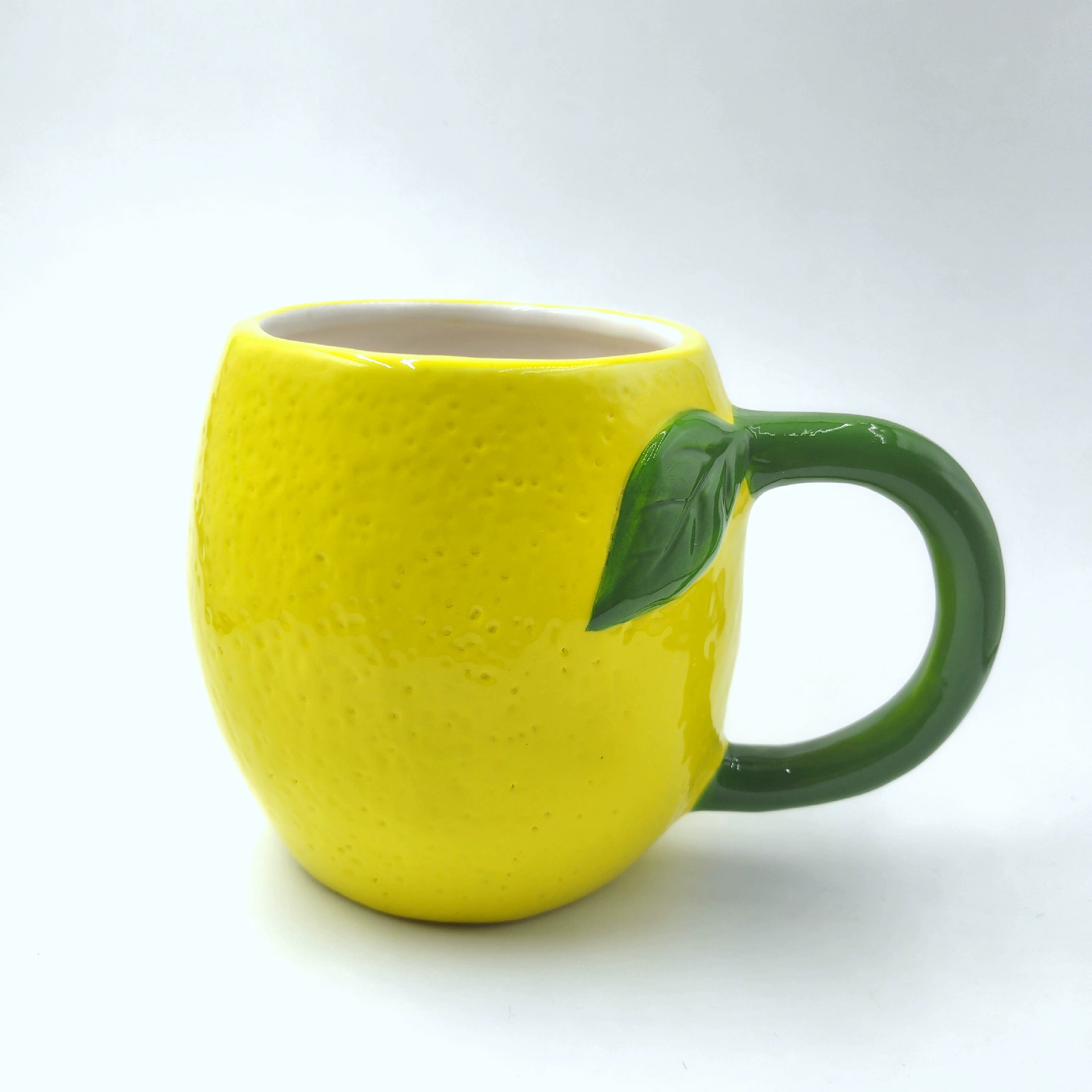 Modern simple creative lemon ceramic tea set for home office table can withstand high temperature