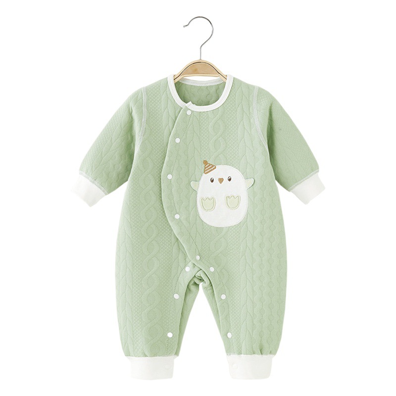 Bebé mono primavera y otoño algodón fino bebé mameluco aire algodón cálido recién nacido Ropa primavera pijamas fabricante