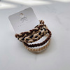 Base high elastic hair rope with pigtail for adults, human head, hair accessory, 5 pieces, South Korea