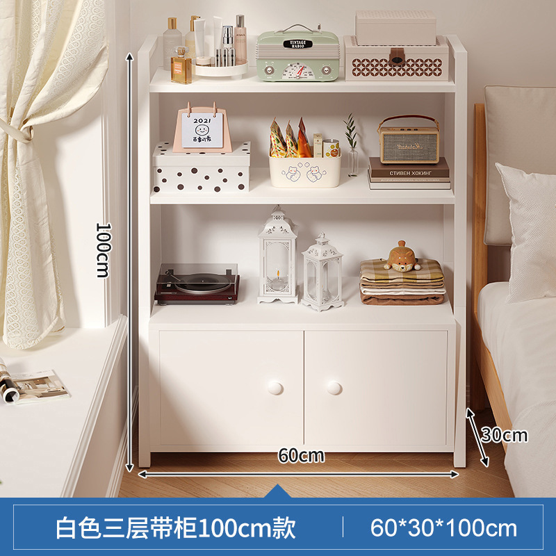 Estante junto a la cama, armario de almacenamiento junto a la cama, armario de almacenamiento, estantería de piso a techo, dormitorio doméstico, estante de exhibición de estantería multicapa