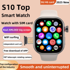 電話機能付きスポーツウォッチ、華強北製、SIMカード対応、s10、Bluetooth、電子、越境、スマートウォッチ ⌚ 2025年新作メンズ