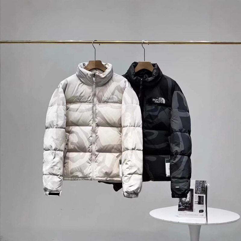 New Foreign Trade Model 1996 Embroidered Cotton Jacket, Collaboration Patchwork Style, Unisex Couple Print Pattern Winter Jacket New Foreign Trade Model 1996 Embroidered Cotton Jacket, Collaboration Patchwork Style, Unisex Couple Print Pattern Winter Jacket