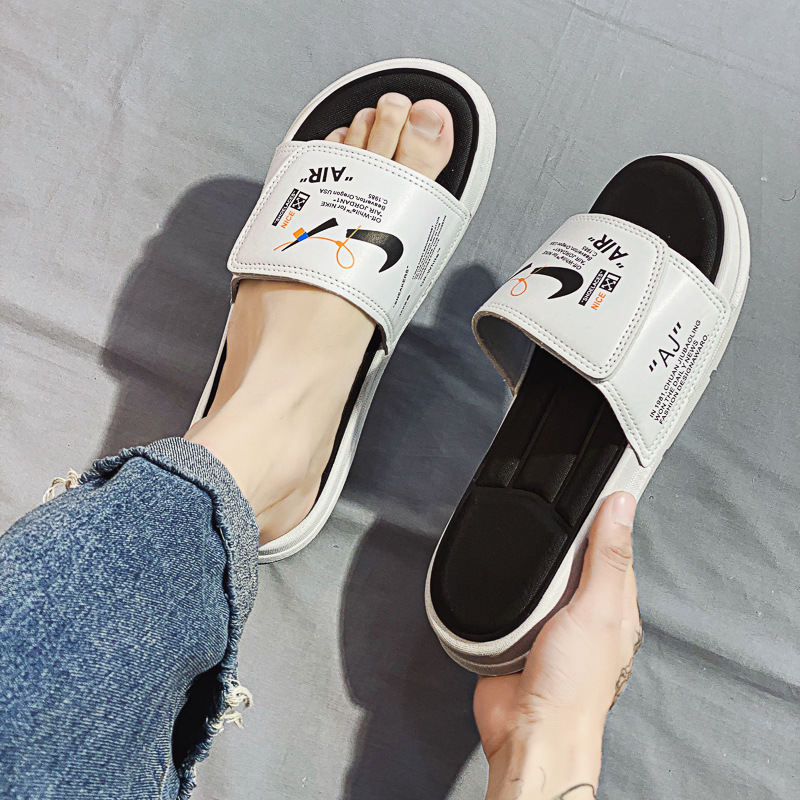 Summer Men's Slippers Outer Wear 2022 New ins Platform Coconut One-Thick Non-Slip Hong Kong-Style yeezy Beach Shoes Summer Men's Slippers Outer Wear 2022 New ins Platform Coconut One-Thick Non-Slip Hong Kong-Style yeezy Beach Shoes