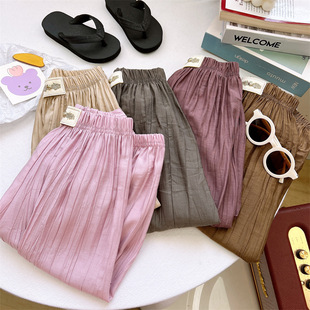 Children's Summer Anti-mosquito Pants Thin Boys' and Girls' Loose Bloomers Baby Shake-off Pants Casual Ankle-length Pants