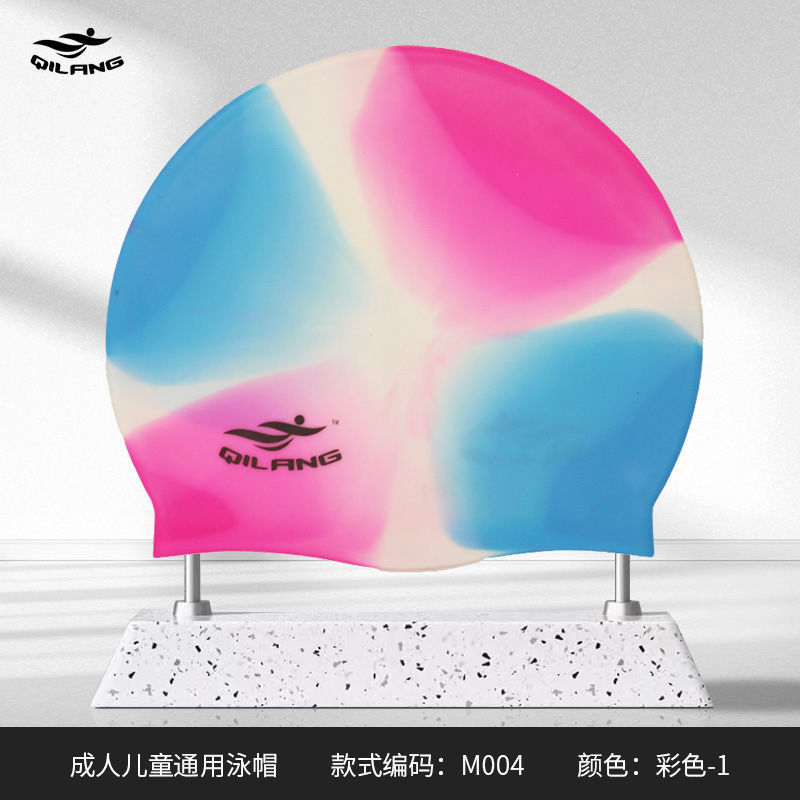 Adultos y niños sombreros de silicona personalizados logotipo de impresión de dibujo de muestra OEM sin estrangular sombreros de buceo fuente de trabajo