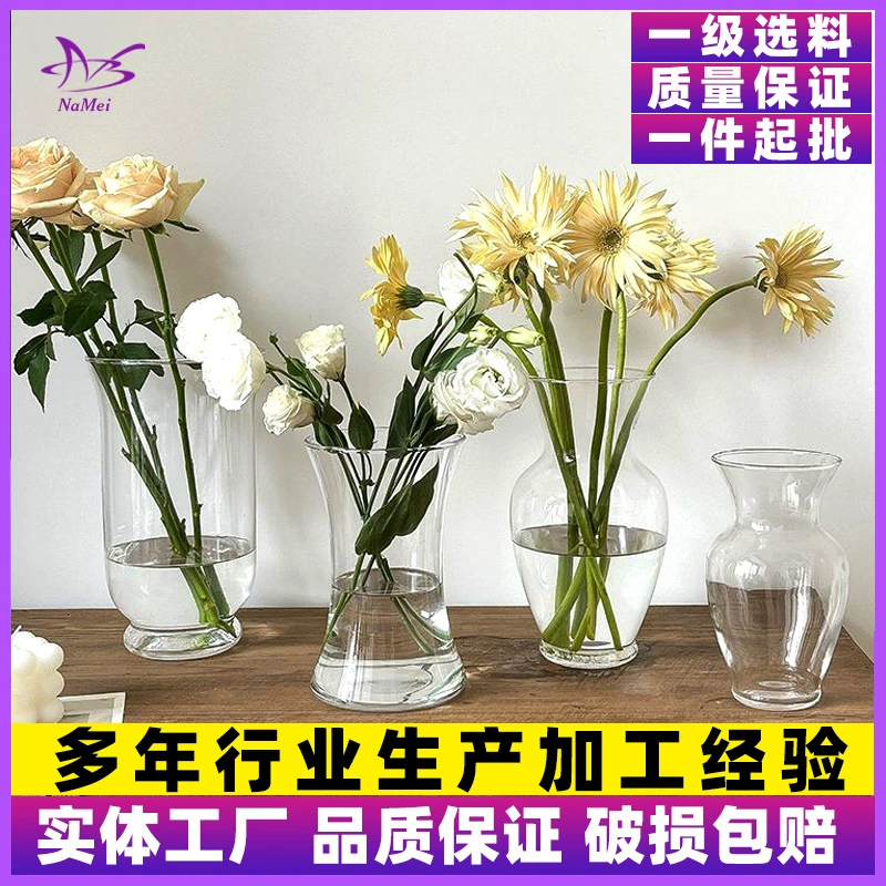 Открытая гидропонная прозрачная стеклянная ваза в форме Руи, украшение, держатель для цветов, домашняя гостиная, простое украшение, оптовая продажа