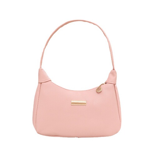 Litchi Pattern Women's Shoulder Bag, Crossbody Bag for Export, 2025 Spring New Arrival Street Fashion Bag with Lining, Hand-Held Purse
