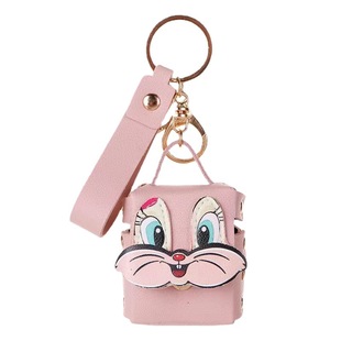 Factory spot Korean version of the rabbit keychain mini headset storage bag coin purse creative bag ornaments