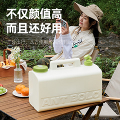 Wholesale Outdoor Camping Portable Handheld Car Mount Water Storage Tank with Faucet Food Grade Rectangular Large Capacity Water Barrel
