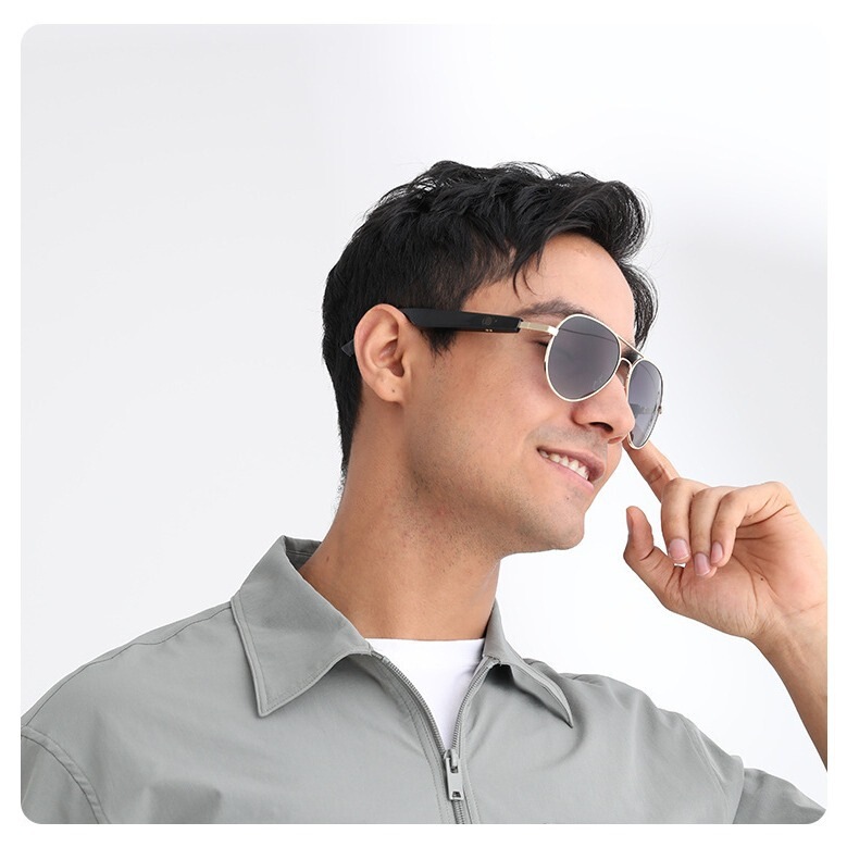 Smart Bluetooth Glasses for Driving, Black Technology Sunglasses, Hands-Free Listening to Music and Making Calls, Fashionable Trendy Sunglasses