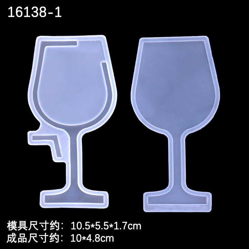 Espejo cristal epoxi arena movediza inyección de agua molde de silicona reloj de arena vino reactivo botella de perfume molde de silicona en stock