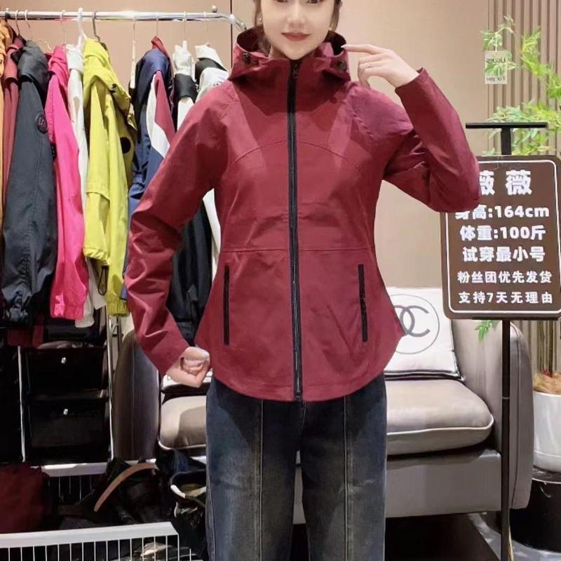 春秋大码欧洲站冲锋衣外套女时尚收腰连帽休闲棒球服高腰风衣|undefined