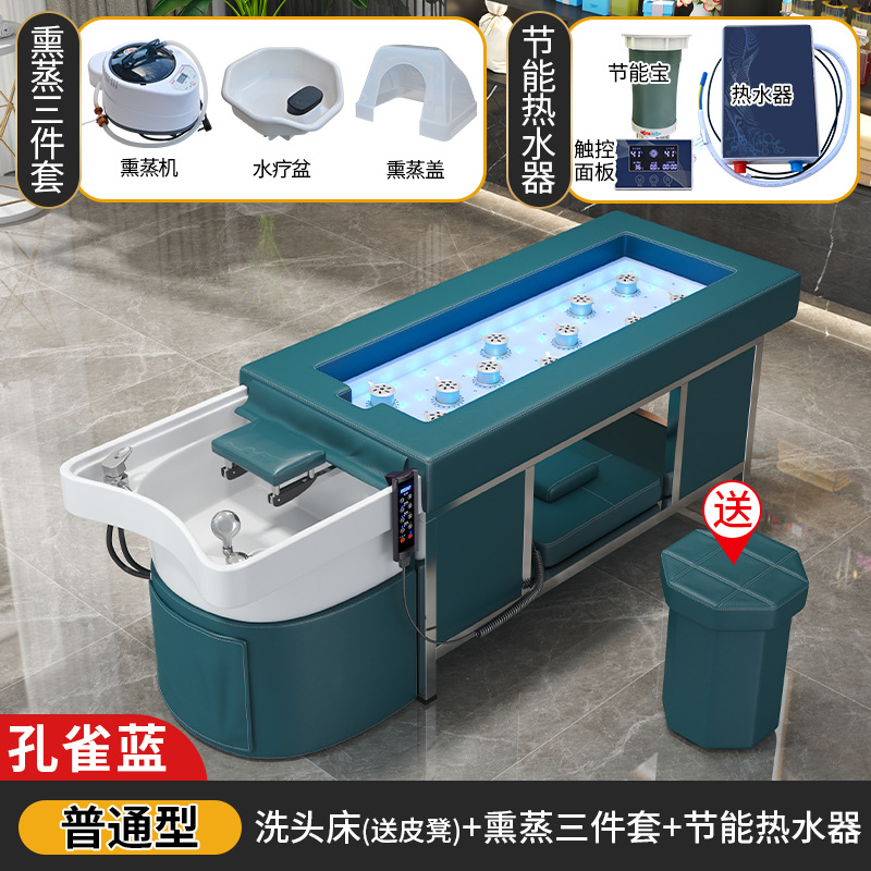 Azul pavo real + calentador de agua + Fumigación