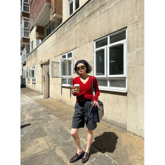 现货ONIVINTAGE早秋上新！极简休闲中裤（配真皮皮带 OH256P8217