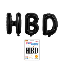 16寸32寸字母HBD铝膜气球精装生日快乐套装字母铝箔气球生日套装