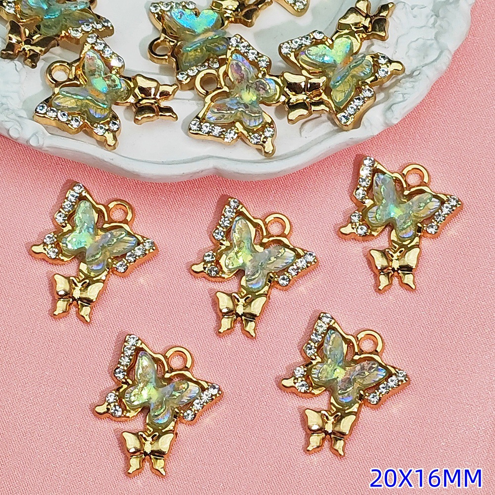 Exquisitos accesorios de joyería colgante de diamante de alta protección ultravioleta al por mayor collar DIY artesanal colgante de materiales de ropa de pulsera