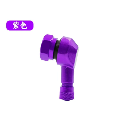 Vacuum Tire Bent Valve — valve - purple-aluminum-alloy-valve