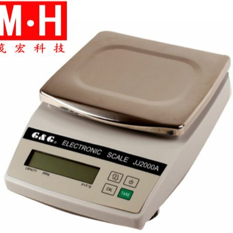 0.1g电子天平6000g/100mg电子秤JJ6000A天平电子秤