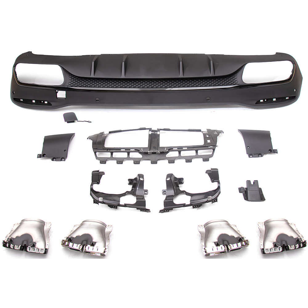 Suitable for Mercedes-Benz (19+) Gle-Class W167 Upgrade to Gle63 Rear Lip and Tailpipe, Factory Direct Sales with Quality Assurance