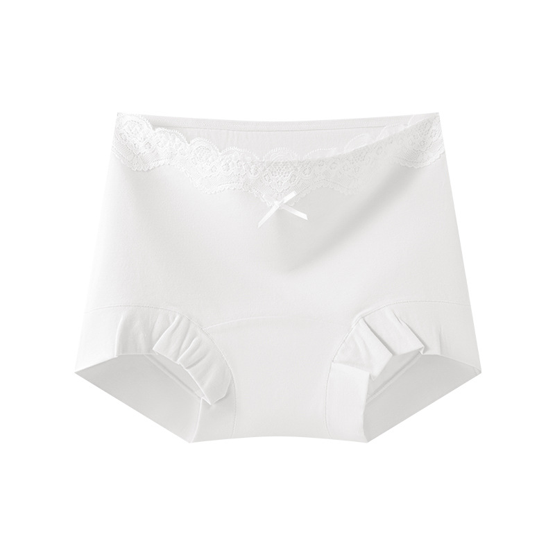 Bóxer Calzoncillos Calzoncillos de entrepierna larga de algodón puro para mujer Primavera y verano 10a Pantalones de seguridad de cintura media sin costuras antibacterianos