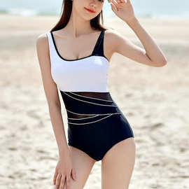 日韩新款裹身裙尺寸体型SWIMSUIT monokini泳装塑形正规沙滩泳装
