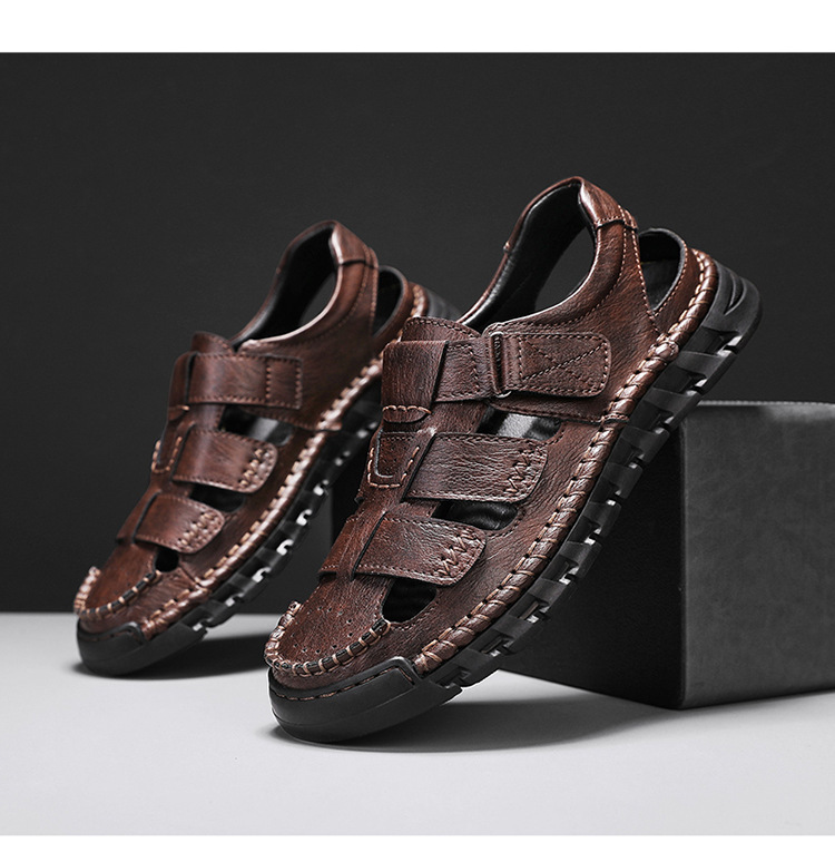Cross-border Large Size 25866 Casual Sandals, Versatile Shoes, Men's Outdoor Slip-on Shoes_vogvips.com