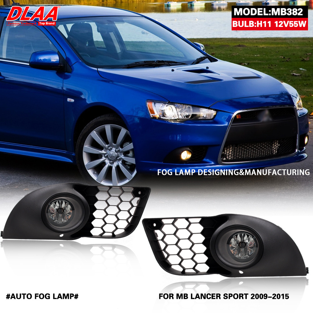 Aplicable a Mitsubishi 08 09 Lancer conjunto de lámpara de niebla delantera Lancer luz de día conjunto de lámpara de barra delantera
