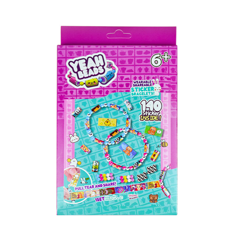 스티커 팔찌 140개 [영문 포장]