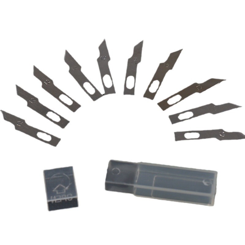 Cuchilla de repuesto de 10 piezas/caja Cuchilla de grabado a mano Cuchilla de bolígrafo Cuchilla de arte No. 65 Cuchilla de acero al manganeso al por mayor