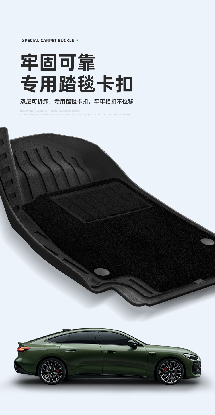 Suitable for 25 Audi A5L Sportback Car Floor Mats, Special Tpe Floor Mats and Trunk Mats