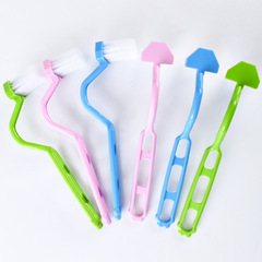 Toilet brush household cleaning brush V-shaped children's toilet brush toilet brush no dead corner
