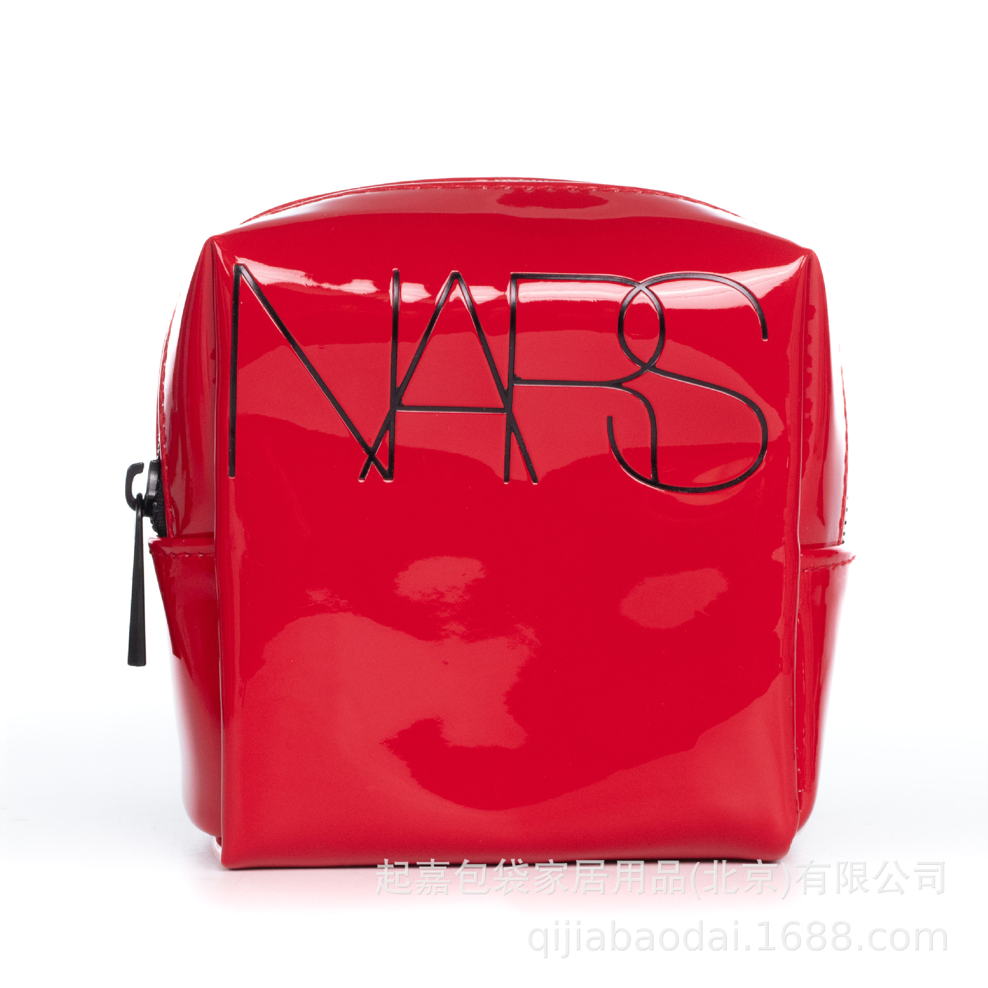 红色漆皮小号镜面pu皮口红包零钱包