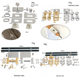 For Kelly bag lock five-piece set stainless steel autumn and winter high-grade women's bag square twist lock luggage hardware accessories