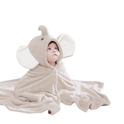 babygreat baby bath towel cloak children's bathrobe hooded newborn baby wrap absorbent quick-drying bath towel
