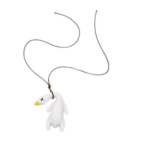 Cross-border car pendant car swing duck creative cute rearview mirror pendant car interior decoration small roast duck pendant