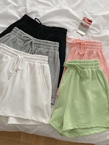 Women's wide leg casual sports shorts   Women's wide-leg casual sports shorts