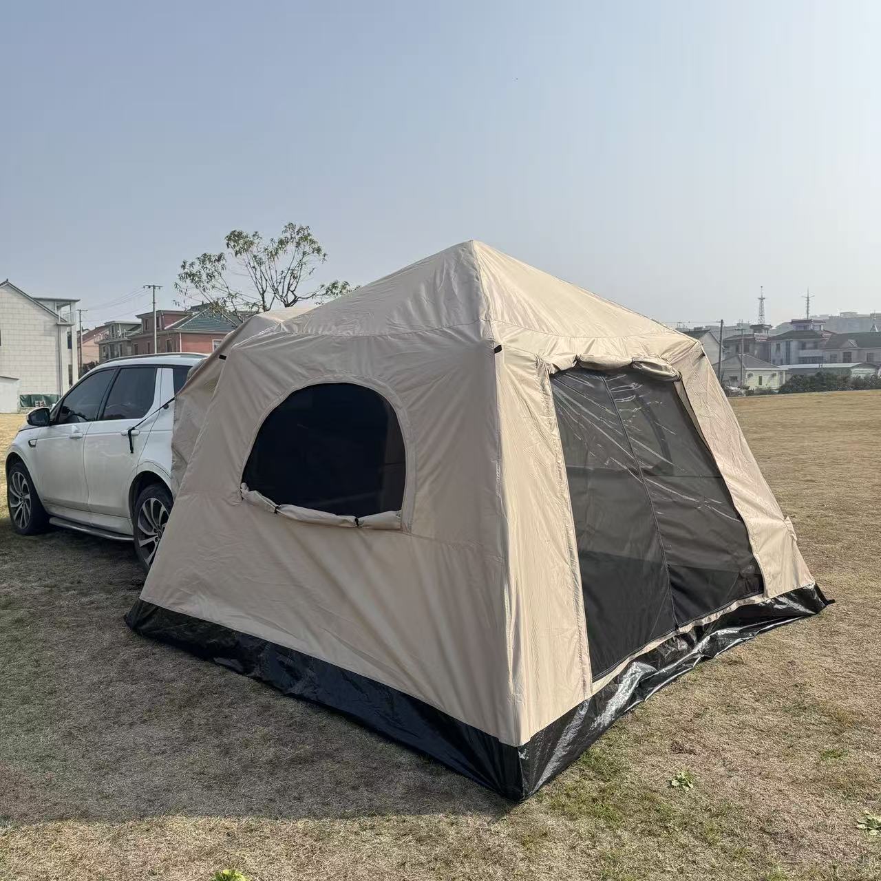 Inflatable Car Rear Tent for Self-Driving Camping, Rear Extension Tent for Overnight Use, Rainproof Suv Car-Mounted Expansion Tent
