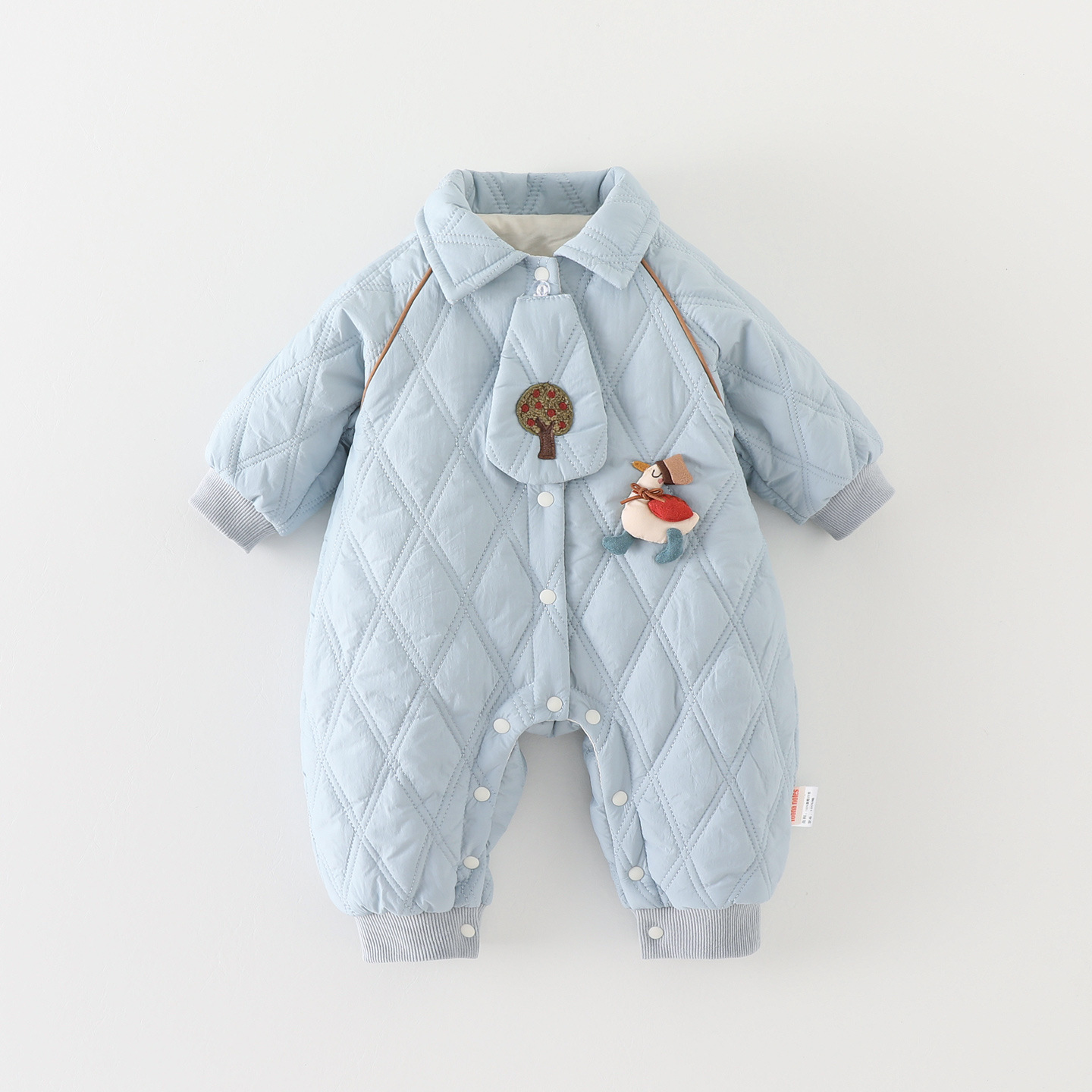 Baby Cotton-Padded Jumpsuit, Baby Winter Outwear, Newborn Clothes, Autumn and Winter Thickened Outing Clothes Wholesale