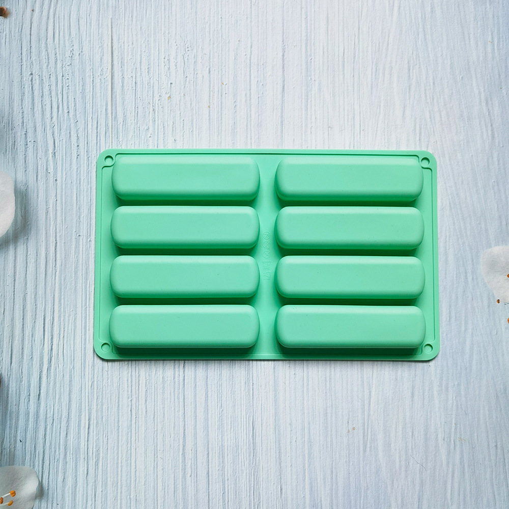 8 galletas de dedo 408 pastel de chocolate molde de silicona molde de jalea torta molde de pan herramientas de horneado