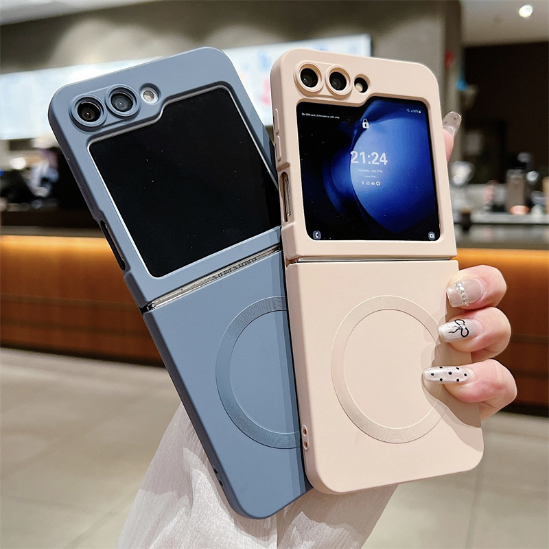 Suitable for Samsung Galaxy Z Flip7 Liquid Phone Case Zflip 70% off Stacked Silicone Magnetic Anti-Fall Protective Cover