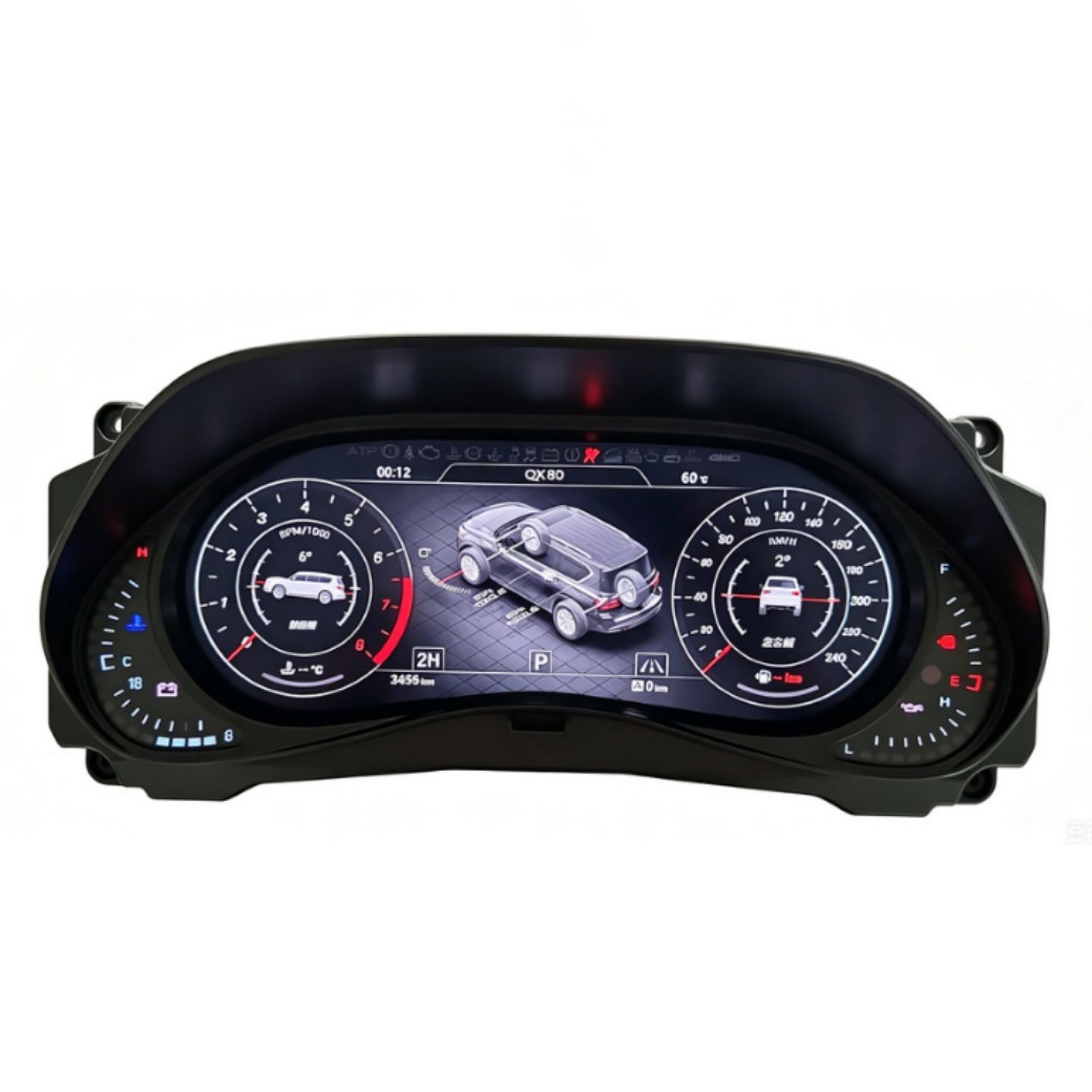 Suitable for Nissan Patrol Y62 and Infiniti Qx Series Modification and Upgrade to Full Lcd Instrument Panel 12.3inch